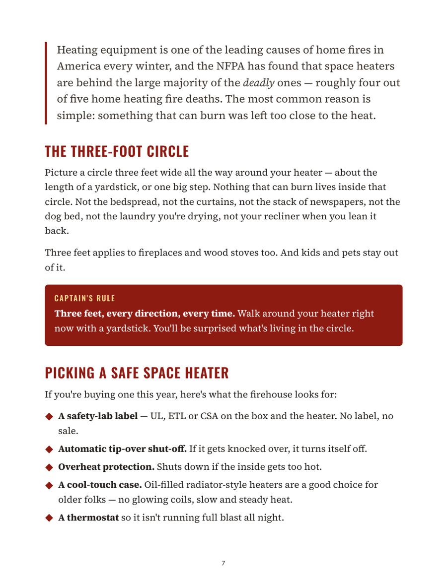 Chapter page: the three-foot circle